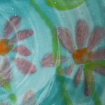 rosa Margerite auf türkis